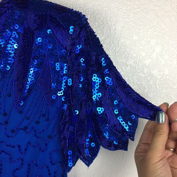 Vintage Silk Studio Morgan Taylor Sequin Dress - Picture 5 of 6